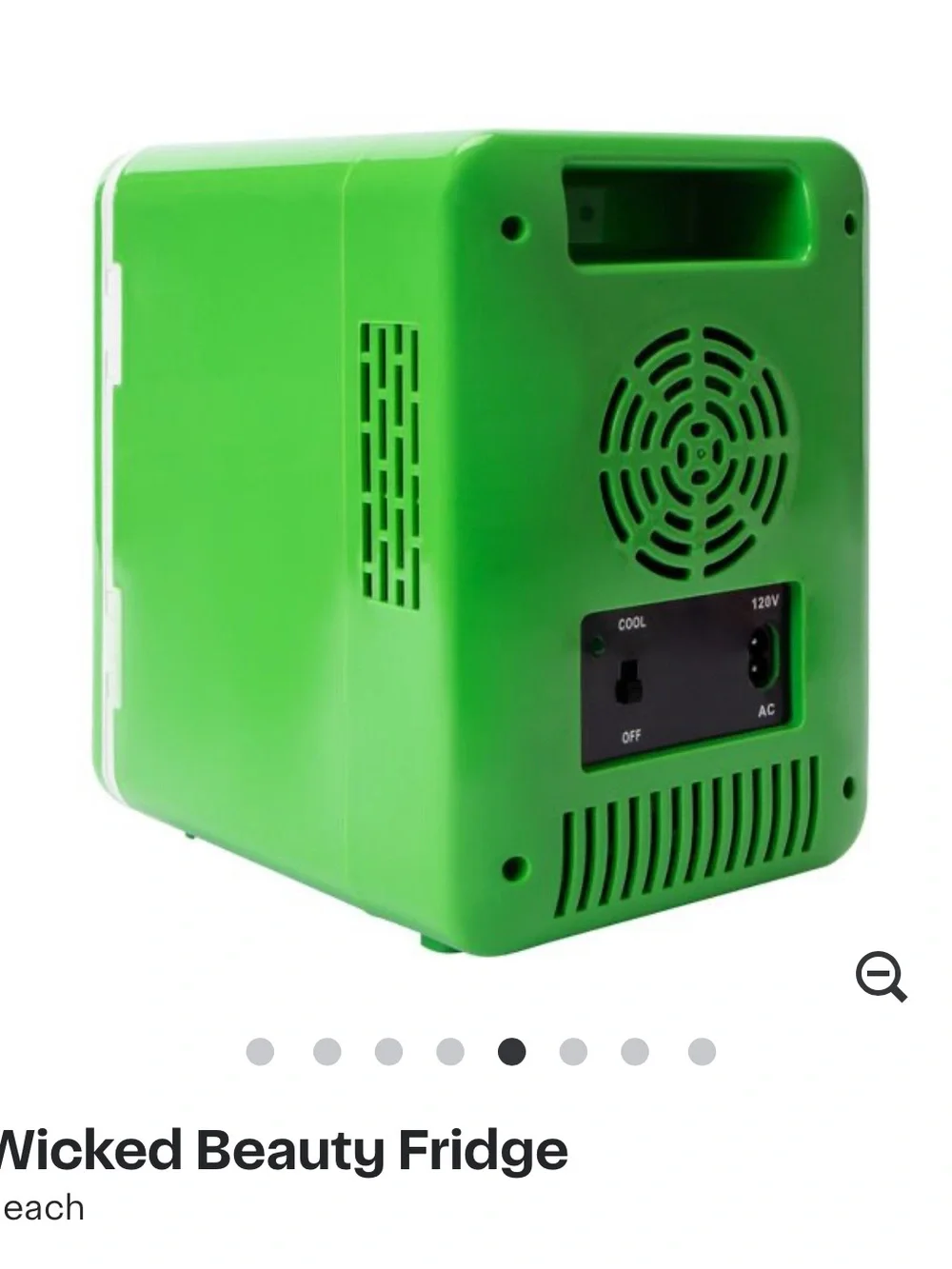 Wicked mini makeup fridge Glinda Green